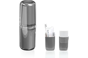 MUSTBEAU Portable Toothbrush Case Travel Case Set Toothpaste Toothbrush Cup Box Waterproof Mouthwash Cup Plastic Toothbrush Holder Case 1 Piece Toothbrush Case 4 in 1 Storage Anicy Business Range