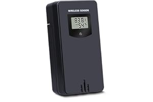 Kalawen Thermomètre hygromètre sans fil pour station météo