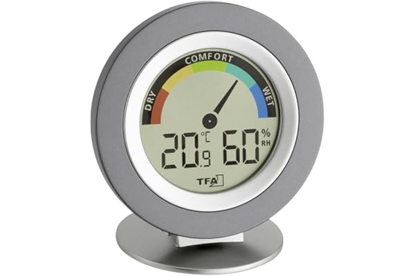TFA Dostmann 30.5019"Cosy/Thermo-Hygromètre digital (10,4 x 10,4 (11,4) x 20 (7,7) cm)