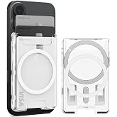 Spigen MagSafe Destekli C&uuml;zdan Ultra Hybrid Mag Fit+ (3 Kartlık) Şeffaf - AFA08888