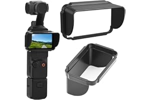 KUNOLI Tapas De Sol De Pantalla Compatibles Con DJI Osmo Pocket 3, Cubierta De Sunshade Anti-Glare Handheld Gimbal Camera Accesorios Escudo para DJI Osmo Pocket 3 (ABS)
