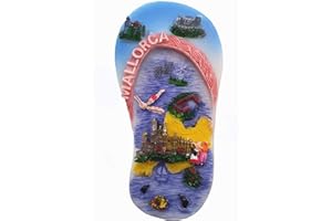 MUYU MAGNET Magnete per frigorifero 3D Maiorca Spagna Souvenir Gift Collection, decorazione per la casa e la cucina Adesivo Magnetico Mallorca Spagna Frigorifero Magnete