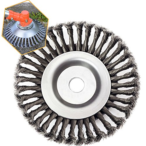 Preisvergleich Produktbild Aleto 25,4x200mm Profi Unkrautbürste Wildkrautbürste Fugenbürste Motorsense gezopft