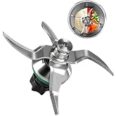 Blades for Thermomix TM5, TM6 and TM7 - SUS420 Stainless Steel Knife with Sealing Gasket, Replacement Compatible with Vorwerk