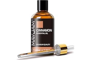 ‎MAYJAM Ätherisches Öle Zimt 100ML, MAYJAM Zimtöl 100% Rein, Ideal für Wärmer Aromatherapie Diffuser Duftöl Massage