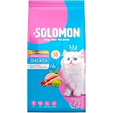 Solomon Kitten Super Premium Cat Food with Chicken Kitten 9 Kg - Hypoallergenic - Low Grain - High Animal Protein - T&uuml;