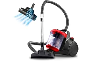 Akitas Odkurzacz Bezworkowy C10T 850W, Sierść Zwierząt Kotów i Psów, Cylinder Wessel Werk, Szerokość 28 cm, Duża Wirująca Szczotka z Głowicą Turbo