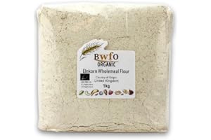 BUY WHOLE FOODS ONLINE Organic Einkorn Wholemeal Flour 1kg (BWFO)