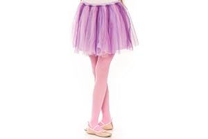 OVISSA Collant da Balletto per Ragazze Collant Scolastici per Bambine Resistenti con Piedi Morbidi Uniformi Scolastiche Danza Sport 50 DEN con Microfibra 3-12 Anni