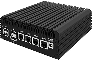Micro Firewall Appliance, Mini PC, VPN, Router PC, Intel 12th Gen Core I3 N305, HUNSN RJ34, GPIO, TF Slot, HDMI, DP, 4 x 2.5GbE I226-V, Barebone, NO RAM, NO Storage, NO System