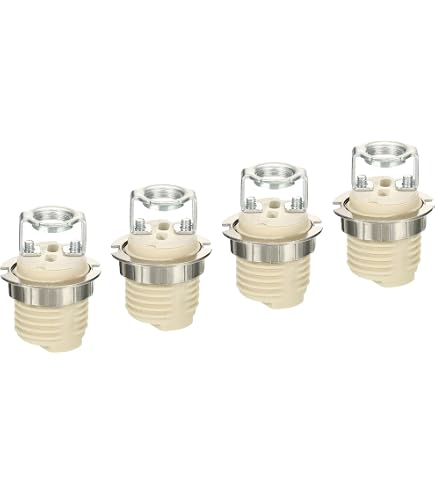 Nachukan Bases De Bombillas De Cerámica G9, Casquillos De Portalámparas con Anillos De Aleación De Zinc, Piezas De Accesorios De Iluminación para El Hogar Y El Dormitorio