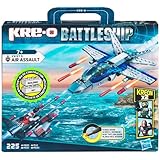 Disparando misiles Hasbro 38975983 Kre-o Battleship - Juego de construcción de aviones de combate (piezas para 2 aviones equipados de lanza misiles, idioma inglés)