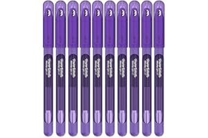 Newell Brands Paper Mate InkJoy Capped Gel Ink Pens Assorted Colours 0.7mm Medium Point Nib Tip Adult Colouring Set (Purple), 10 Count (Pack of 1)