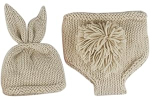 GUOML LDA GET Freshs Neugeborenes Baby niedlich häkeln Stricken Kostüm Prop Outfits Foto Fotografie