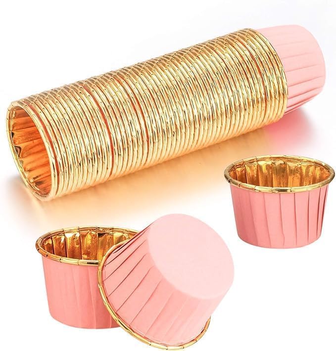 Orret Home 20 Adet Mini Muffin ve Cupcake Kalıbı – Yapışmaz Tek Kullanımlık Kağıt Kek Kalıbı, Isıya Dayanıklı, Renkli ve Pratik Pişirme Kabı, Muffin ve Cupcake Sunumuna Uygun (Pembe)