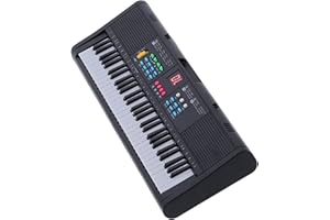 SWOQ Multifunctional Piano, Small MQ6186 Keyboard Piano Screen 61 Keys for Performance for Beginner Child Adult, (01 02 015128gtb60kr14436)