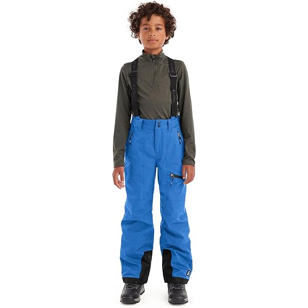 killtec Jongens skibroek/functionele broek met afneembare slabbetje