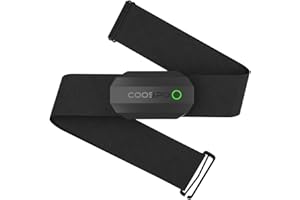‎COOSPO COOSPO H808S Brustgurt Pulsmesser ANT+/Bluetooth Herzfrequenzmesser Sensor, HRM Premium Pulsgurt HRM Messung IP67 wasserdicht, kompatibel mit Polar, Wahoo, Garmin, Zwift, Strava