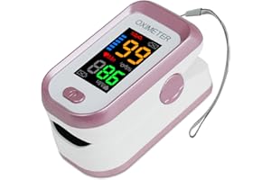 CRFISH Pulse Oximeter, Fingertip Blood Oxygen SpO2 Heart Rate Monitor, Pulse Oxygen Saturation Monitor Adult and Child, Accurate and Fast Readings, Finger Oximeter with Lanyard