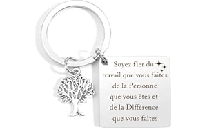WRNZL Cadeau Maitresse D'école, Cadeau Maitresse D'école Fin D'année, Merci Maitresse Cadeau, Cadeau Atsem, Cadeau Professeur, Cadeau Prof, Original Idee Porte Clef Maitresse, Cadeau Noel Maitresse D'école