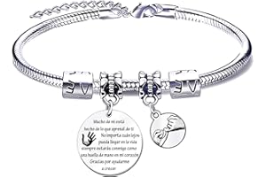 MNBVBV Pulsera Maestro Regalo Maestro Gracias Maestro por el Regalo Grabado Pulsera Graduación Regalos Cumpleaños Regalo del dia del Maestro Regalo de acción de Gracias