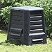 Produktbild Komposter 340 L mit Scharnierdeckel ohne Boden 75x75x87cm Kompost Abfall Garten