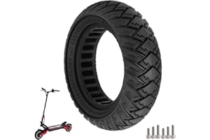 Prodrocam 10 x 3/255 x 80 (80/65-6) Pneu Plein, 10 Pouces Pneus de Remplacement pour Joyor Y8-S/KuKirin G2 Max/Kugoo M4 Pro Trottinette électrique (Noir)