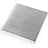 10cm x 10cm x 1.8cm Al&uuml;minyum Metal Soğutucu Blok Radyat&ouml;r Peltier Isı D&uuml;ş&uuml;r&uuml;c&uuml; Amfi Led Entegre DVM.101.513