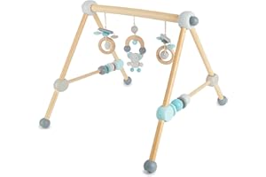 Bieco Arco Actividades Bebe Ajustable en Altura | Gimnasio Actividades Bebe | Gimnasio Bebe Madera | Gimnasio Bebe Montessori Mobile Bebe Gimnasio para Bebe Gimnasio Bebé Gimnasio Madera Bebe Ginasio