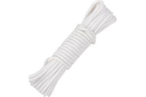 ltteea Corde pour parasol de patio, blanc