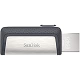 SanDisk 128GB Ultra Dual Drive USB Type-C Flash Drive with reversible USB Type-C and USB Type-A connectors, for smartphones, 