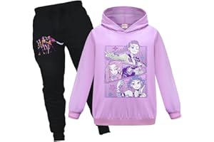 Rzfbeeok Kids Singer Star Hoodies and Pants Tracksuits Boys Girls Movie Cartoon Merch Running Outfit Clothing Sets