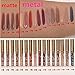 ROPALIA 16 Colors Metal Velvet Lip Gloss Nude Flash Waterproof Metallic Liquid Lipstick