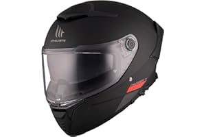MT HELMETS - Casco Mt Ff118Sv Thunder 4 Sv Solid A1 Negro Mate M