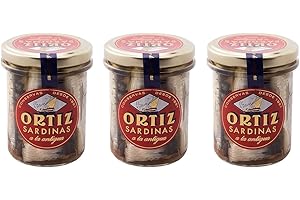 Ortiz Sardinas A La Antigua - Sardinen InOlivenöl 3er Pack (3 x 190 g)