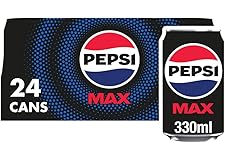 Pepsi Max No Sugar Cola Cans 24 x 330ml