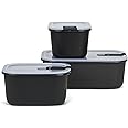 Mepal – Food container EasyClip – 3-Piece Set - Food containers with lids - Clip closure - Suitable for the microwave, steam oven, refrigerator & freezer - Airtight & leakproof - 2 x 450 ml + 1000 ml