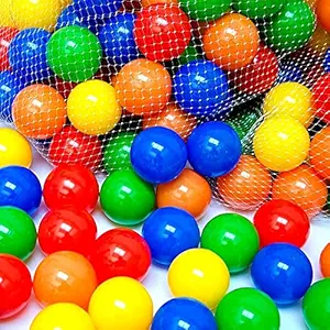 EEVOVEE 50 pcs Medium Size Premium Balls Color Balls for Kids Pool Balls Set of 50 Balls for Baby Kids 6 cm Diameter Medium Size Size Ball for Kids Baby Kids