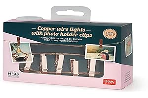 Legami Milano Cstr0001 Filo di Lucine in Rame con Clip Portafoto