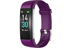 MicLee Montre de Sport Intelligente Bluetooth, Montre de Fitness Hommes Femmes, trackers d'activité, Paramètres multilingues, Chargement Portable USB, podomètres, Disponible pour iOS et Android