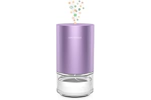 AIRVERSA Diffusore senza acqua per oli essenziali - Aromaterapia. Per casa, stanza grande, camera da letto, auto, ufficio, scrivania. A batteria, piccolo diffusore con profumo puro, 100 mL, AN2 Lavanda