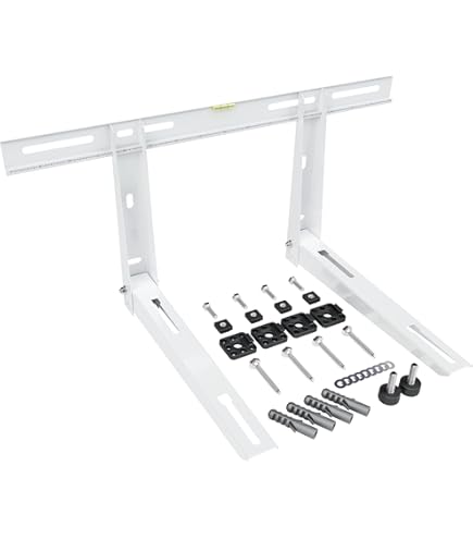 Staffa Di Montaggio A Parete Per Sistemi A Pompa Di Calore Per Condizionatori D'Aria Mini Split Senza Condotto Da 9000-36000 BTU, Staffa Triangolare Per Condizionatore D'Aria Per Condensatore
