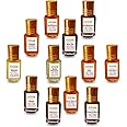 ZooHi Perfume Attar Assorted Pack for Men & Women Roll-on, Natural Non-Alcoholic Premium Long Lasting Fragrance, Each 3 ML 12Pcs x 3ML (36ML) (Combo Set 4)