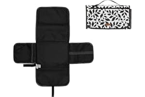 Hamur Home Borsa Per Pannolini Con Organizzatore Portatile Per Fasciatoio E Borsa Cosmetica 3in1 - Piccola Borsa Per Pannolini Per On The Go Mamas Pannolini Crema (Floreale)