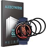 [3 pezzi] Pellicola protettiva in vetro temperato compatibile con Xiaomi Mi Watch,durezza 9H,Copertura totale 3D,Anti Graffio