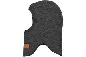 Mikk-line Wolle Fullface Anthracite Melange | Oeko-TEX Standard 100 | Schlupfmütze Kinder Wolle | Schalmütze Kinder Im Einem Unisex-Design | Balaclava