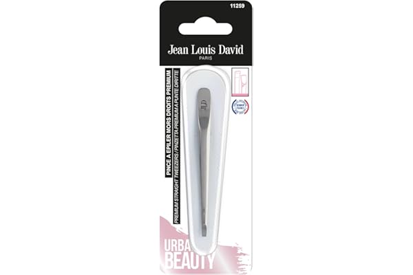 Jean Louis David - Pince à épiler premium - Sourcils - Pince à épiler professionnelle - Épilation précise et nette