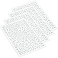 12 Fogli Di Strass Autoadesivi 5mm - Gemme Acriliche Colorate Per Decorazioni Fai Da Te E Biglietti