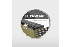 COMPOSITE PRIME HD Protect Joist Tape Extra Wide, Joist Tape, Premium Joist Tape Perfect for Decking, Superior Self Sealing, Extends The Life of Timber Joists by Preventing Rot, 118 Millimetre x 20 Metre