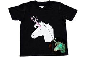 Illuminated Apparel Maglietta con Design interattivo con Luce Che brilla al Buio